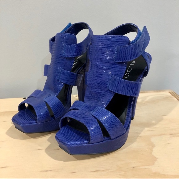 Aldo blue heels 36 - Picture 2 of 8